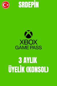 XBOX GAME PAS  3 AYLIK KONSOL